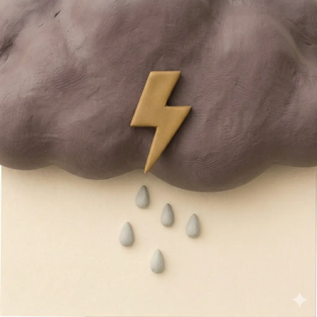 雷雨のイラスト